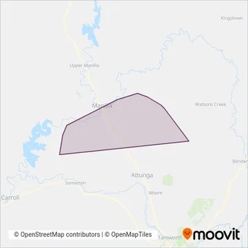 Mapa del área de cobertura de GB & SL HOWLETT PTY LTD