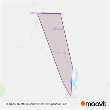 Mapa del área de cobertura de Compass Swift Pty Ltd