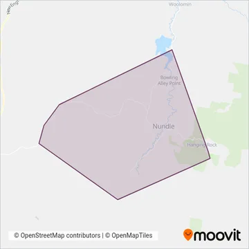 Mapa del área de cobertura de Wittens Bus Service Pty Ltd