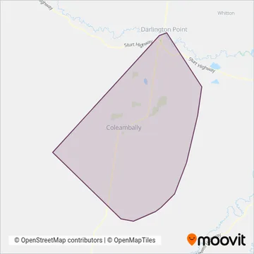 Mapa del área de cobertura de C & J Robertson Pty Ltd