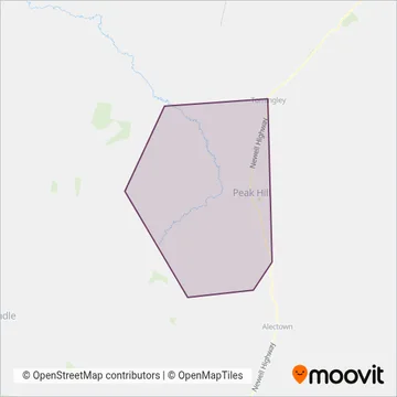 Mapa del área de cobertura de G & A Parker