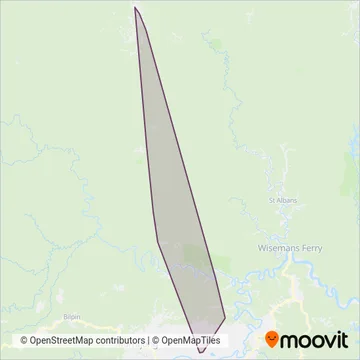 Mapa del área de cobertura de Lovering Pty Ltd