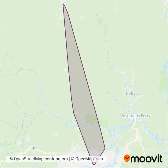 Mapa del área de cobertura de Lovering Pty Ltd