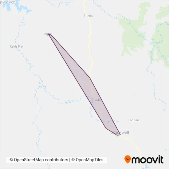 Mapa del área de cobertura de KT & WA Skelly Pty Ltd