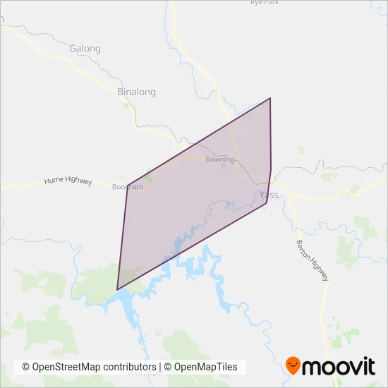 Mapa del área de cobertura de Bush Enterprises