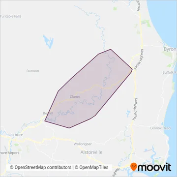 Mapa del área de cobertura de Bulzomi Bros Pty Ltd