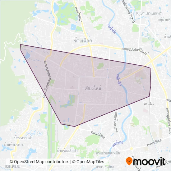 Chiang Mai coverage area map