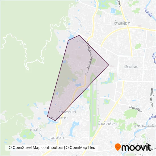 Chiang Mai University, TH coverage area map