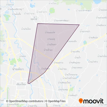 Chiangmai Romluang Bus Co.,Ltd coverage area map