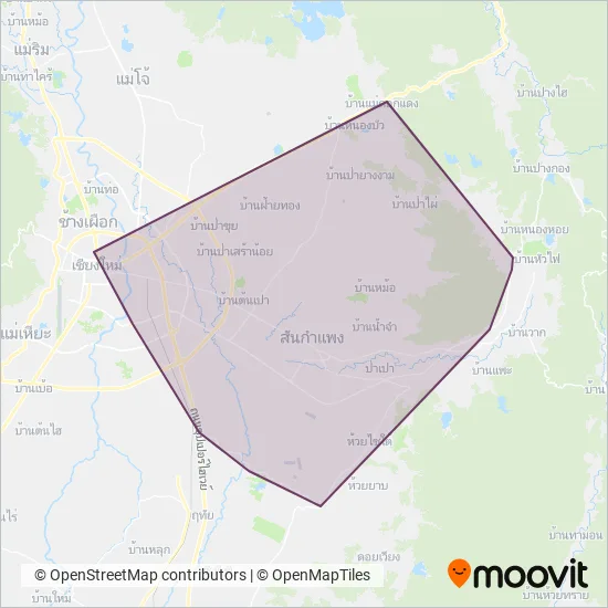 Sankamphaeng Co-Operative.,Ltd coverage area map