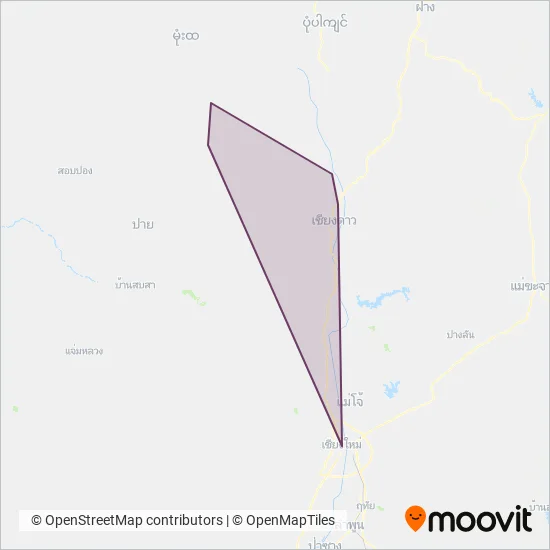 Coop Daothong Transport, TH coverage area map