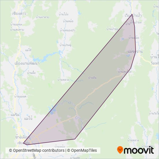 Nakorn Chiangmai Dernrote Co-Operative.,Ltd coverage area map