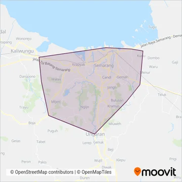 Trans Semarang coverage area map