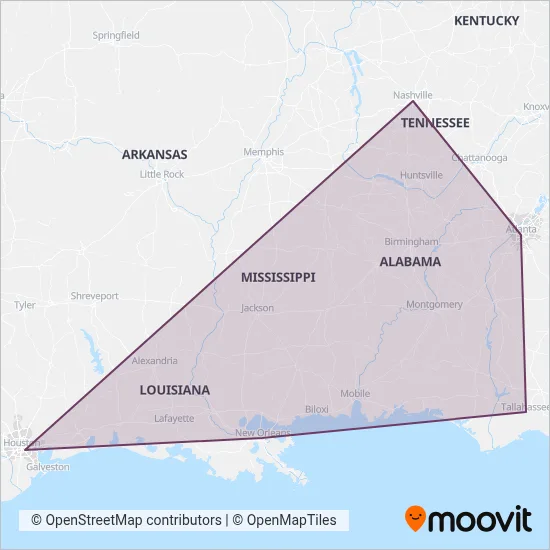Greyhound-us coverage area map
