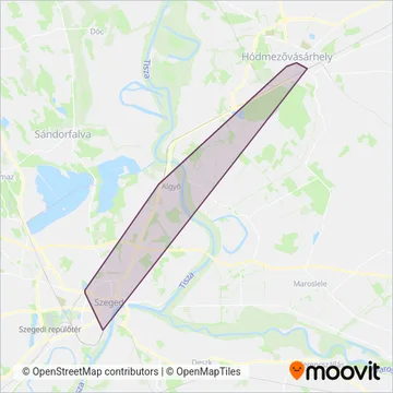 MÁV-START coverage area map