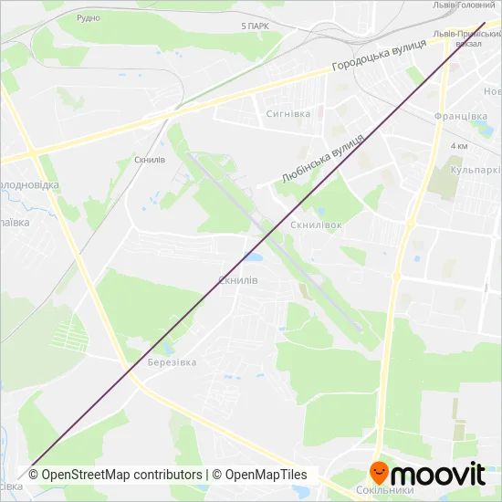 Lideravtotrans coverage area map