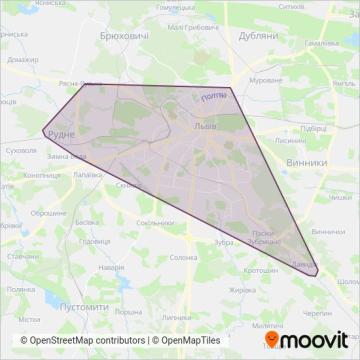 Карта зони покриття Успіх БМ
