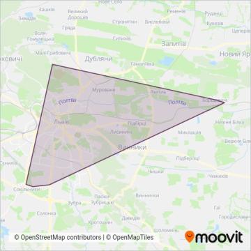 Вест-Авто coverage area map