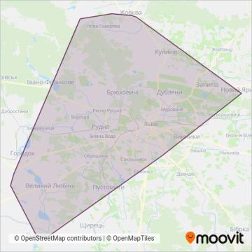 Міра і К coverage area map