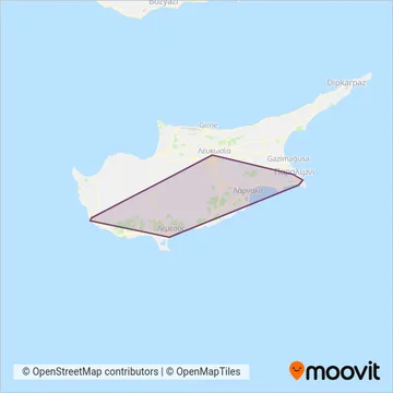 INTERCITY coverage area map