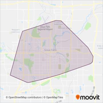 SAM coverage area map