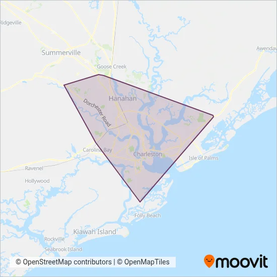 CARTA coverage area map