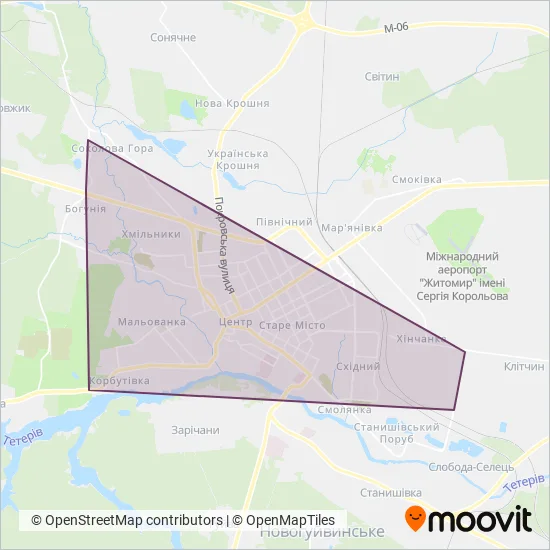 Схема покрытия компании Шеріфф