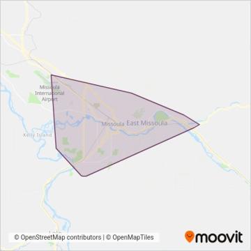 Missoula Urban Transportation District coverage area map