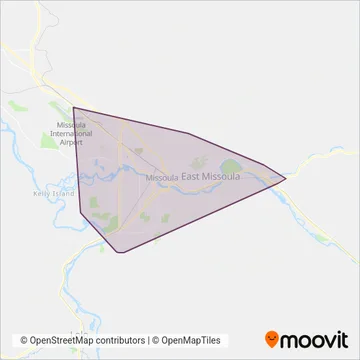 Missoula Urban Transportation District coverage area map