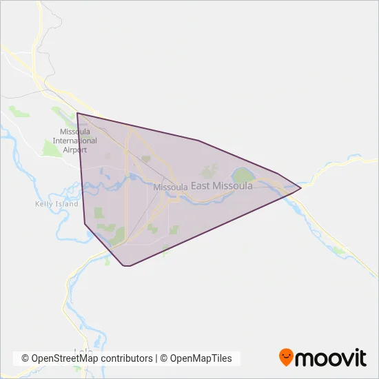 Missoula Urban Transportation District coverage area map