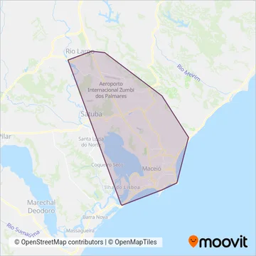 REAL coverage area map