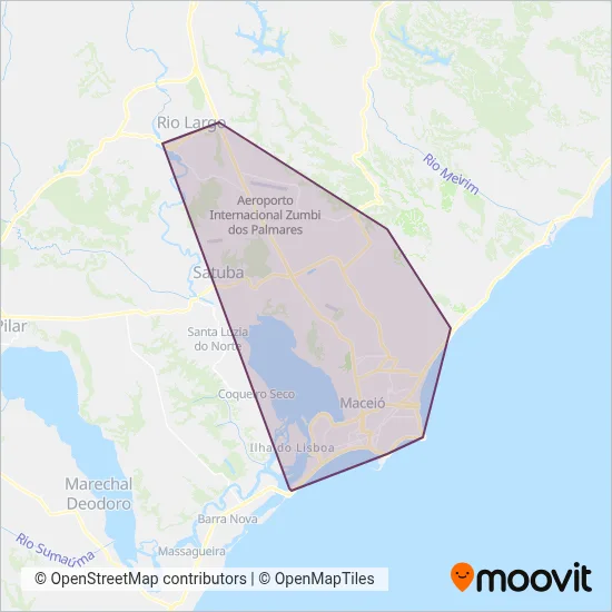 REAL coverage area map