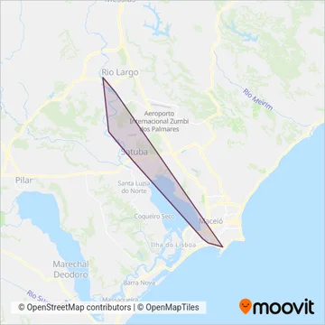 CBTU coverage area map