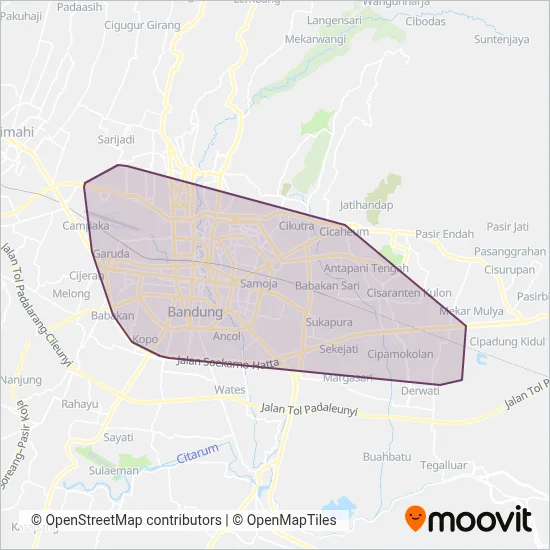 TMB coverage area map