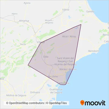 Vectalia coverage area map