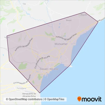 Vectalia - Alicante coverage area map