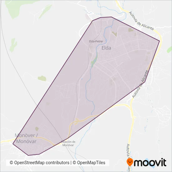 Cobertura del mapa de Vectalia - Elda