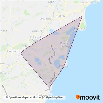 Costa Azul - Avanza coverage area map
