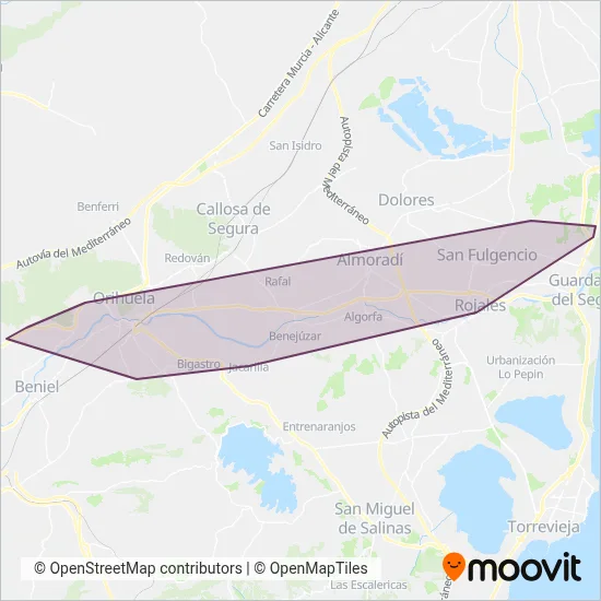 Cobertura del mapa de Bus Sigüenza