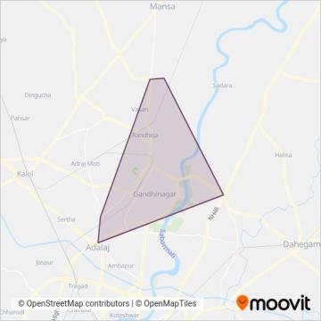 VTCOS Bus coverage area map