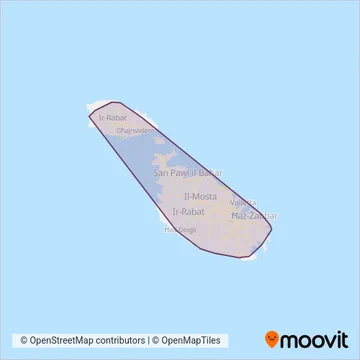 Malta Public Transport coverage area map