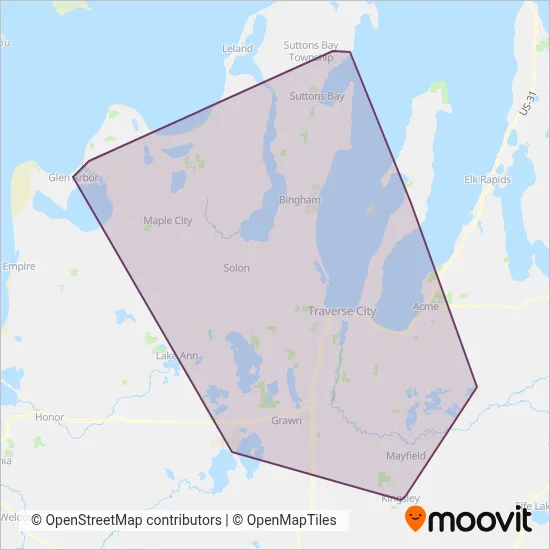 BATA coverage area map