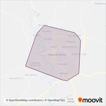 Pássaro Branco coverage area map