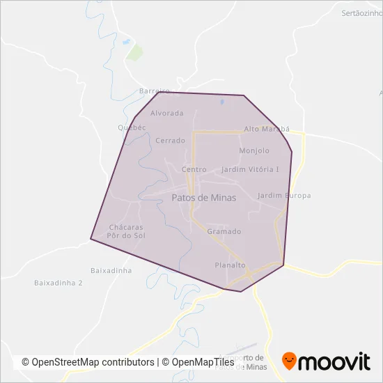 Pássaro Branco coverage area map