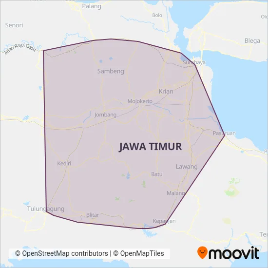 KAI coverage area map