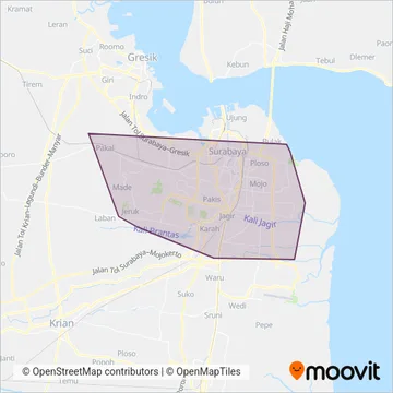 Feeder Wira Wiri Suroboyo coverage area map