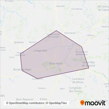 Gardênia coverage area map