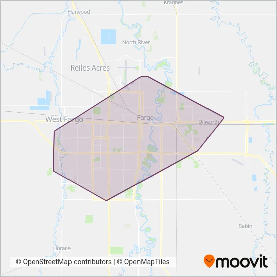 FARGO coverage area map