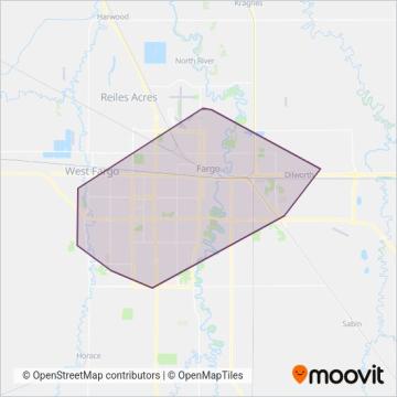 MATBUS coverage area map