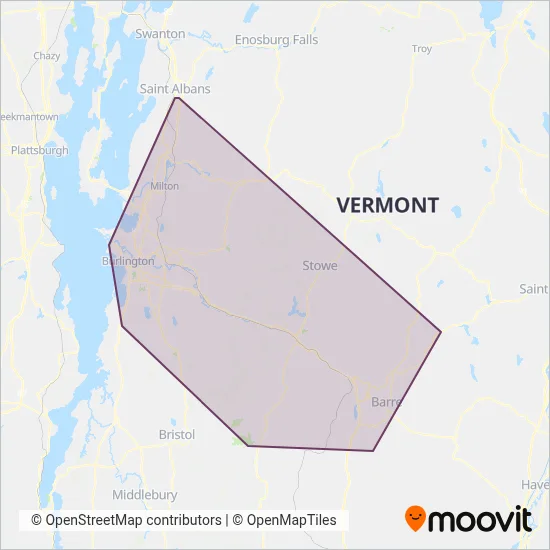 GMT coverage area map
